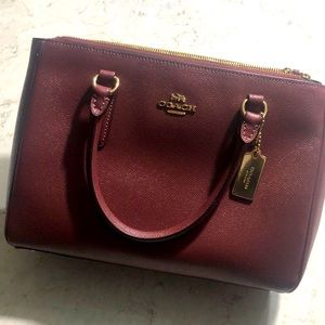 Coach handbag in Ox Blood, originally purchased from Coach Factory Outlet